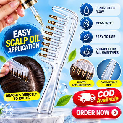 Hair Oil Applicator Comb – Easy & Mess-Free Scalp Oil Application